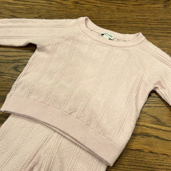 💕x2HP💕Splendid Infant Girls Lots of Love Sweater Set pink - Picture 4 of 13